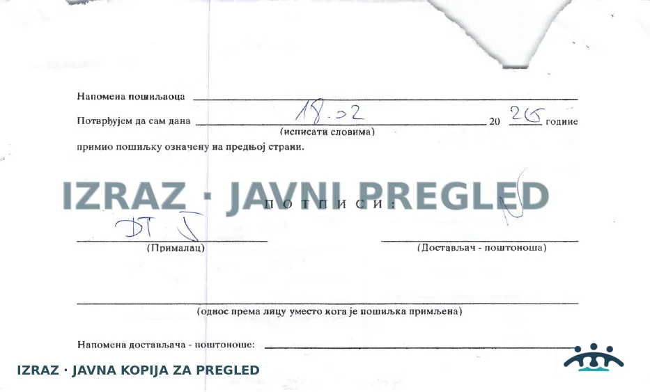 Zabrana vode za piće-Zdravstvena stanica KLEK-Pseudomonas aeruginosa 26.01.2026, strana 3
