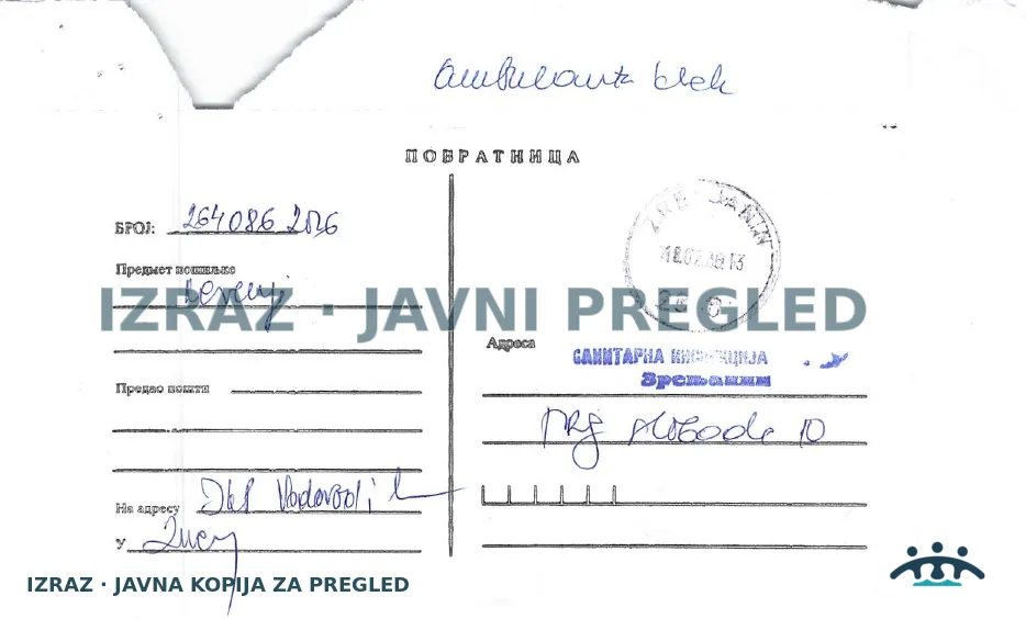 Zabrana vode za piće-Zdravstvena stanica KLEK-Pseudomonas aeruginosa 26.01.2026, strana 4