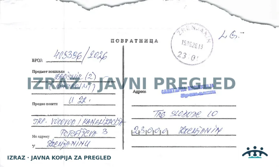 Farkaždin-Zabrana upotrebe-EKO ČESMA-ISPRAVNA-SAMO AMONIJAK 14.05.2026, strana 5
