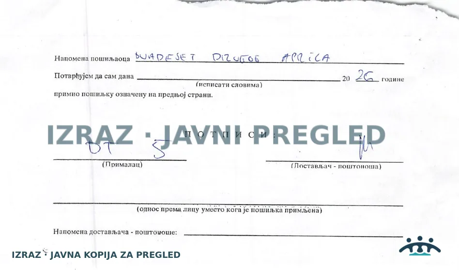Zabrana vode za piće-Zdravstvena stanica STAJICEVO-Nitriti 21.04.2026, strana 4