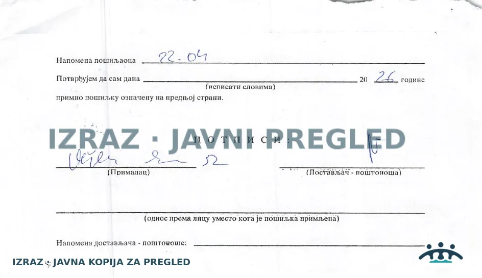 Zabrana vode za piće-Zdravstvena stanica STAJICEVO-Nitriti 21.04.2026, strana 6